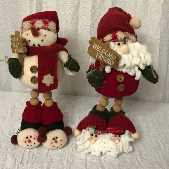 Christmas Decor, Santa and Snowman - Picture 5 of 5